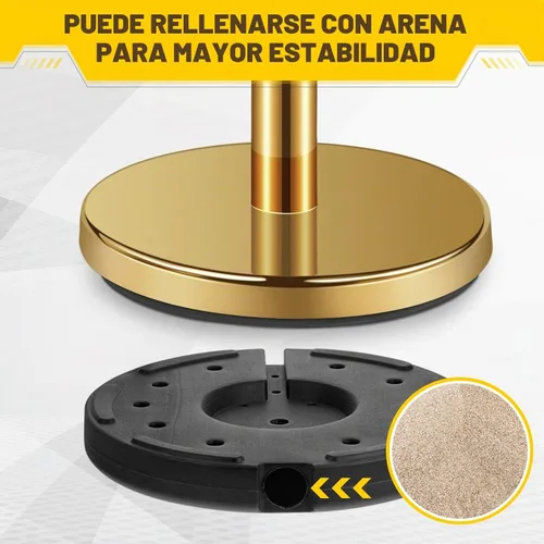 Vista 4 de Ferraycle - 8 piezas de 2025 Prom de acero inoxidable, soporte con cuerda de terciopelo de 5 pies y poste, barreras de control de multitudes
