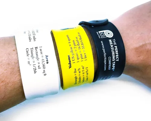 Vista 3 de Perfect Measuring Tape - Regla a presión de pulsera - Banda métrica de silicona para pulsera - Dos caras