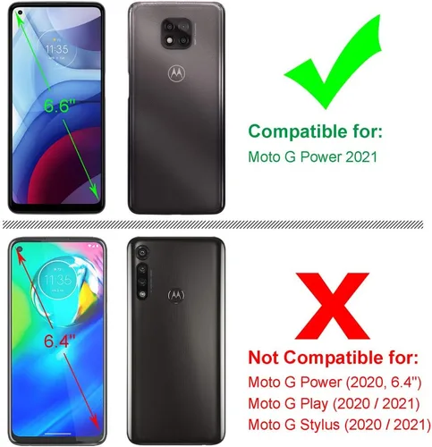 Vista 2 de Funda transparente para Motorola Moto G Power (2021) [No para Moto G Power 2020] [Elephant]