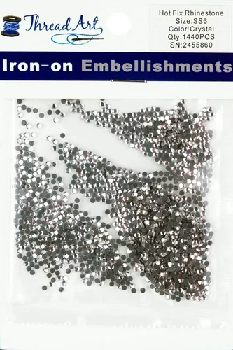 Vista 20 de Estrás para aplicar con calor - 6SS, 10SS, 16SS, 20SS, 30SS - 32 colores Iron-on hotfix rhinestones - add brilliant sparkle to apparel, denim