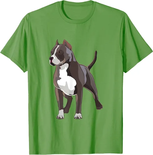 Vista 25 de American Bully Dog Holder Illustration for Dog Lovers T-Shirt Negro