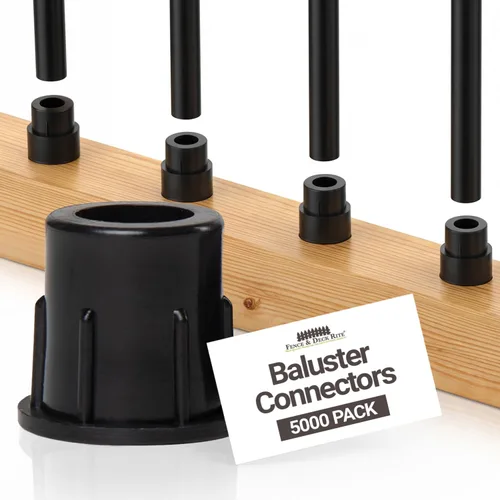 Vista 12 de Conectores de balaustre metálicos ajustables para 3/4" (29-45°) (paquete de 24)