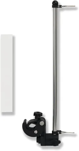 Vista 7 de Mástil universal para bandera de barco, abrazadera ajustable de acero inoxidable 316, kit de poste de bandera de barco con montaje en riel sin