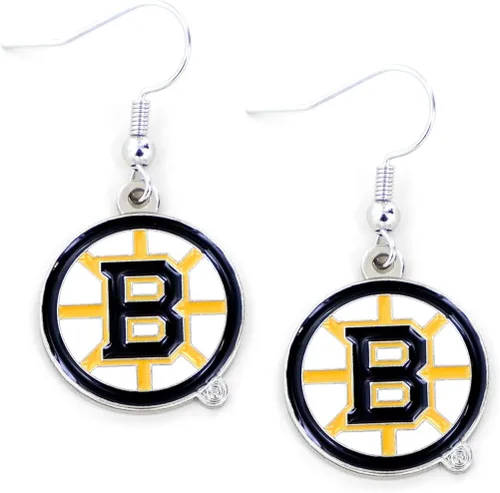 Vista 4 de aminco NHL womens NHL Logo Dangler Earrings