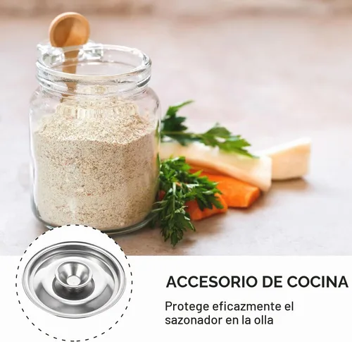 Vista 6 de DOITOOL - Cubierta para olla de condimento de acero inoxidable de 3.93 pulgadas, para uso en cocina, a prueba de explosiones, fácil de limpiar 3.9
