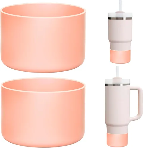 Vista 10 de Paquete de 2 fundas de silicona para botas Se adapta a Stanley IceFlow de 16/24/30 onzas, Quencher H2.0 14-30 onzas y ProTour Flip 14/30 oz Base