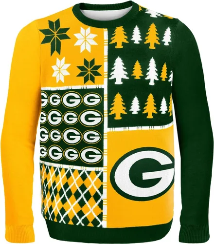 Vista 24 de FOCO NFL Unisex-Adult NFL Busy Block Ugly Sweater