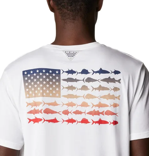 Vista 5 de Columbia PFG Fish Flag Tech - Camiseta para hombre