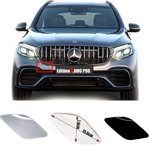 Vista 7 de Cubierta de remolque delantera para Mercedes Benz GLC X253 16-18 para GLC200 GLC220 GLC250 GLC350 GLC43 GLC63 2016 2017 2018 Gancho de remolque