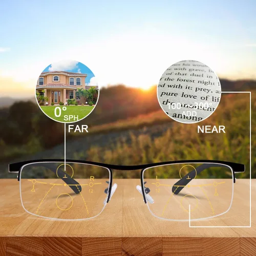 Vista 3 de Progressive Multifocus Reading Glasses Blue Light Blocking Multifocal Computer Readers for Men and Women Eyeglasses