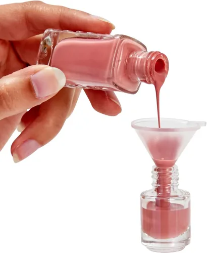 Vista 6 de Bright Creations Minibotellas vacías de esmalte de uñas con cepillo, frascos de vidrio recargables para hacer esmalte de uñas, mini botellas