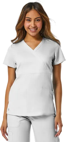 Vista 12 de Maevn Top cruzado con panel de malla EON para mujer Azul Ceil