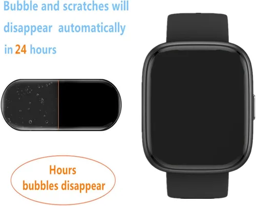 Vista 3 de Protector de Pantalla Para IDW25 / IDW26 Smart Watch 1.83" (Paquete de 6) Película Blanda de TPU Transparente, Compatible con KEEPONFIT, TOOBUR