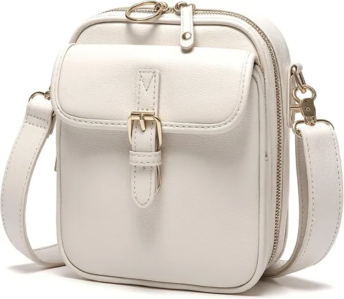 Vista 11 de Bolsos cruzados pequeños para mujeres de cuero vegano, carteras mensajero, monedero vintage antirrobo, bolsos de hombro con ranuras para tarjetas