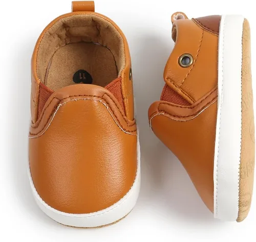 Vista 5 de Zapatos para bebés niños y niñas, suela suave, mocasines Oxford, zapatos de cuna para recién nacidos, antideslizantes, para uniforme de boda