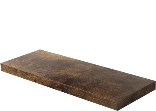 Vista 10 de Juego de 1 estante de pared, estantes flotantes negros de 24 pulgadas de ancho x 10 pulgadas de profundidad x 1 pulgadas de alto, estante de pared