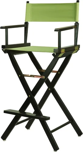 Vista 48 de Casual Home - Silla de director de 18 in, marco negro, lona negra, altura clásica Marco negro - Madera maciza