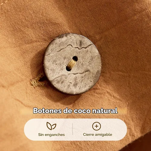 Vista 7 de JELLYMONI Fundas de almohada 100% algodón lavado, estándar, cierre de botón Naranja ámbar