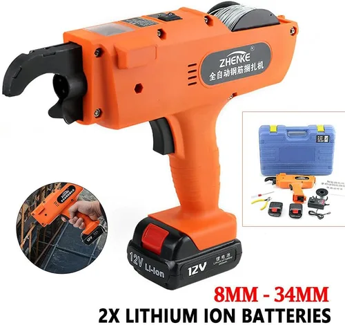 Vista 9 de Máquina de atar de nivel de barras de refuerzo cargada de mano, juego automático de atado de barras de refuerzo, herramienta de motor de amarre