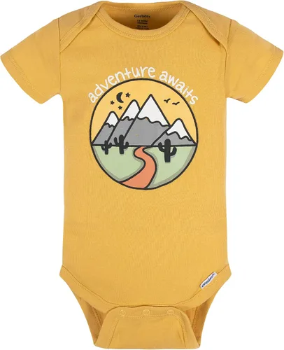 Vista 3 de Gerber - mameluco de manga corta unisex para bebé paquete de 8