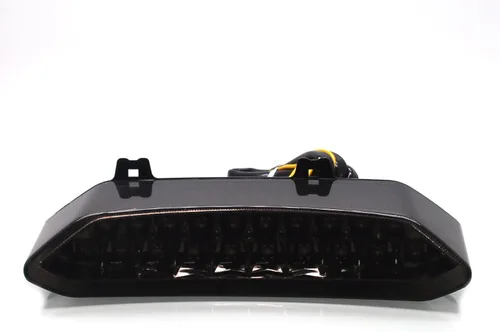 Vista 5 de MZS Luz trasera para motocicleta, LED integrada, señal de giro intermitente, lente ahumada compatible con YZF R1 2002-2003 / WR250R 2010-2017