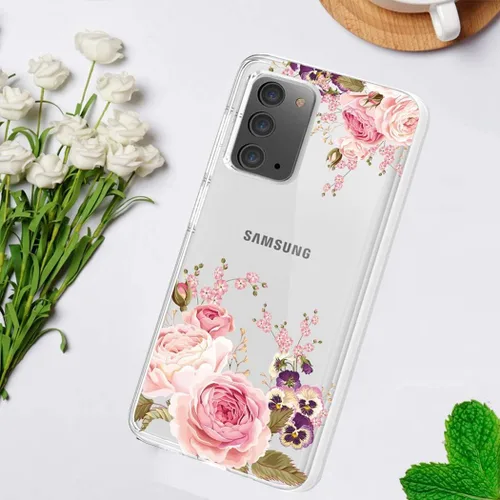 Vista 6 de Funda para Galaxy Note 20 5G, para Samsung Note 20 Linda Caso, Transparente Flexible Bumper TPU Suave Caucho Silicona Funda para Samsung Galaxy Note