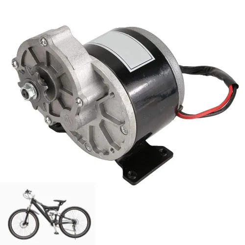 Vista 5 de Motor eléctrico de reducción de engranajes de 12 voltios, motor eléctrico de 12 V 250 W, motor de cepillo de reducción de engranajes de CC