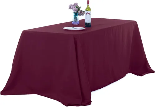 Vista 41 de Ascoza Paquete de 2 manteles cuadrados negros de tela de poliéster de 52 x 52 pulgadas para bodas, banquetes, restaurantes y fiestas