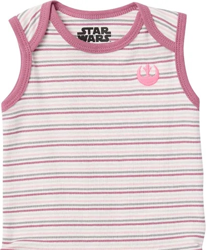 Vista 3 de Tienda Essentials Disney Star Wars Body de princesa sin mangas, paquete de 6