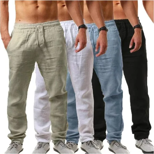 Vista 3 de Cargo Work Pants for Men,Long Sweatpants Classic Comfy Running Sweatpant Baggy Pants Men Mans,Wild Cargo Pants
