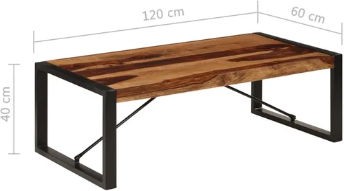 Vista 2 de GuyAna Mesa de centro moderna mesa de centro de madera, mesa para sala, mesa de centro simple, mesa de centro moderna de madera de 47.2 x 23.6 x