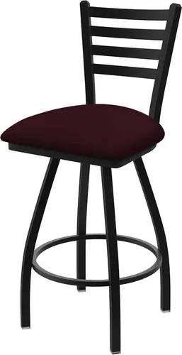 Vista 6 de XL 410 Jackie - Taburete giratorio de 25 pulgadas con acabado antiarrugas negro y asiento de vinilo negro