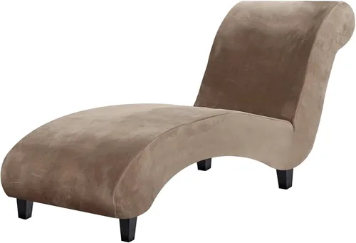 Vista 14 de H.VERSAILTEX Funda para Chaise Lounge de Interior de Terciopelo Funda Deslizable para Chaise de Alta Elasticidad Funda para Silla Lounge Funda