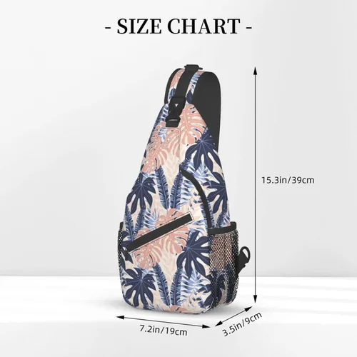 Vista 3 de PETTDY Bolso bandolera para hombres y mujeres, mochila de hombro, bolsas de pecho, mochila cruzada para senderismo, camping, viajes al aire libre
