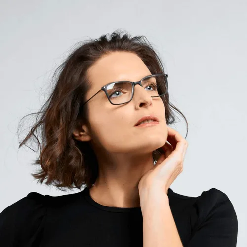 Vista 2 de NOOZ Lentes de lectura ópticos, forma rectangular, lectores de aumento para hombres y mujeres, modelo Bao Essential Collection