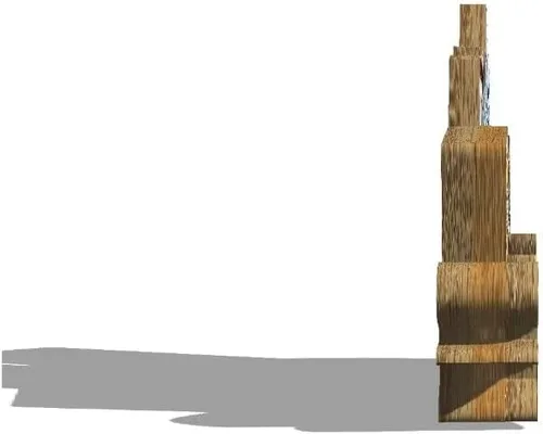 Vista 2 de Imán de Wilmington para nevera de madera 3D, monumentos de viaje, coleccionables, recuerdos, decoración hecha a mano