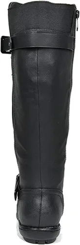Vista 4 de DREAM PAIRS Botas altas hasta la rodilla para mujer, botas de invierno con forro de piel sintética de moda