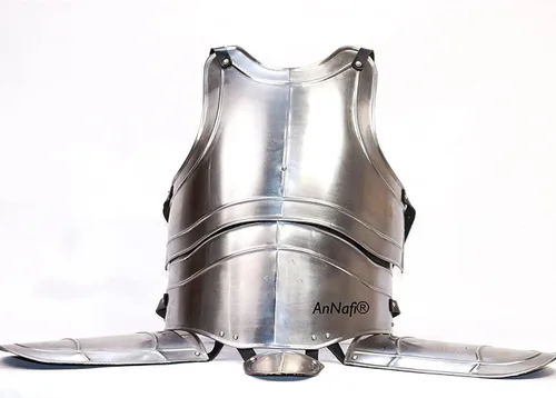 Vista 7 de AnNafi Armadura corporal medieval de caballero justa Réplica de coraza de 0.63 oz para adulto disfraz de guardia guerrero Traje de cuerpo de rey