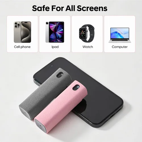 Vista 6 de YTT - Limpiador pulverizador para pantalla táctil, limpiador de pantalla, apto para todas las pantallas de teléfonos, laptop y tablet, espray dos