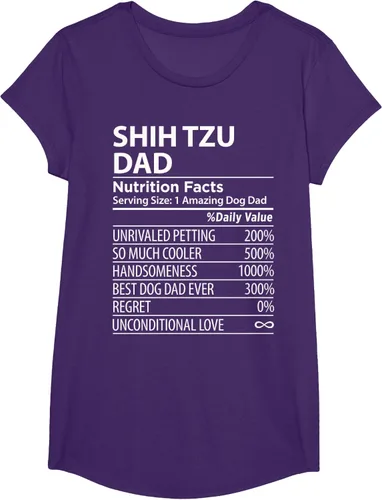 Vista 17 de Shih Tzu Dad - Camiseta divertida para dueño de perro Shih Tzu, Negro