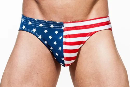 Vista 2 de Gary Majdell Sport Traje de baño de bikini con bolsa de contorno estampado
