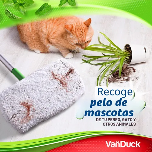 Vista 8 de VanDuck - Almohadillas reutilizables 100% algodón para barredora Swiffer (2 unidades)
