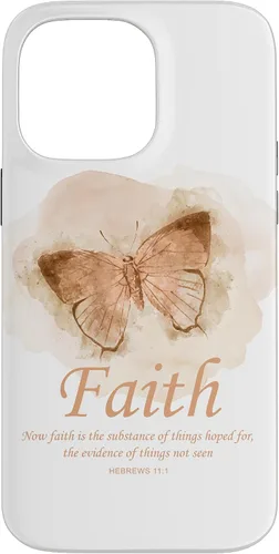 Vista 21 de Faith Bible Verse: Women’s Christian Hebrews 11:1 Quote Case for iPhone 17