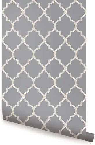 Vista 8 de Papel para empapelar diseño marroquí - Pelar y pegar - por Simple Shapes, Beige