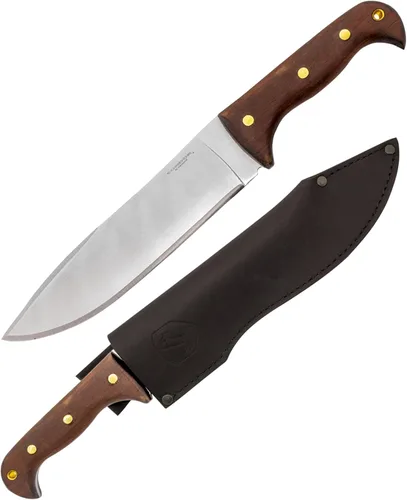 Vista 10 de Condor Tool & Knife - Cuchillo grande Huron Bushcraft - Hoja de acero de alto carbono 1095 - Construcción de espiga completa - Mango ergonómico