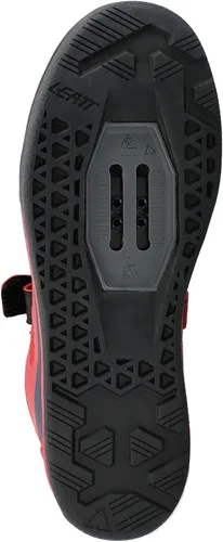 Vista 3 de Leatt 5.0 Clip Adulto MTB Ciclismo Zapatos - Chilli / 9, Chili