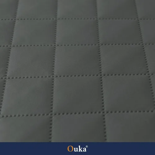 Vista 4 de Ouka - Funda reclinable para perros, de ancho de asiento de 63,5 cm, protector de sofá de tela reversible con correas elásticas, funda de sillón Gris