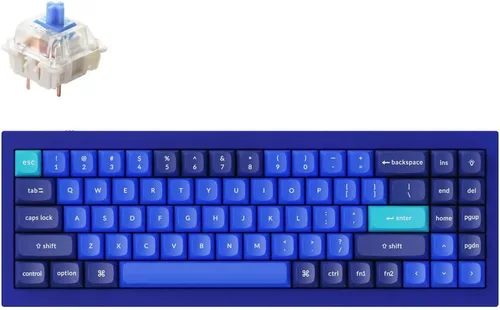Vista 9 de Keychron Q4 Teclado mecánico personalizado con cable, 60% de diseño QMK/VIA macro programable con interruptor rojo Gateron G Pro intercambiable