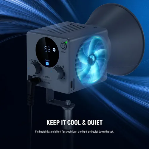 Vista 5 de NEEWER HS60B Mini Luz de Video con Control de Aplicación, Luz LED COB Bi-Color Portátil de Salida Continua de 60W con 35000lux/1m 2700-6500K 0-100%