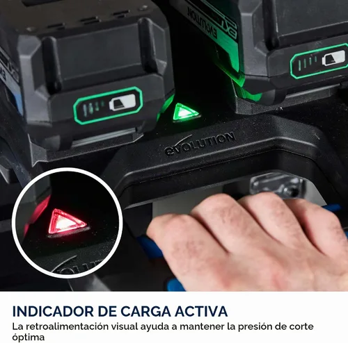 Vista 9 de Evolution S14CPS-Li - Kit de carga Sierra de corte de metal inalámbrica de 14 pulgadas Motor sin escobillas de 40 V Hoja de carburo EVOMAX